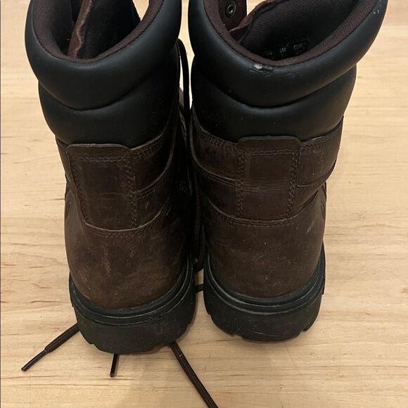 Wolverine Steel Toe Dark Brown Leather Boots